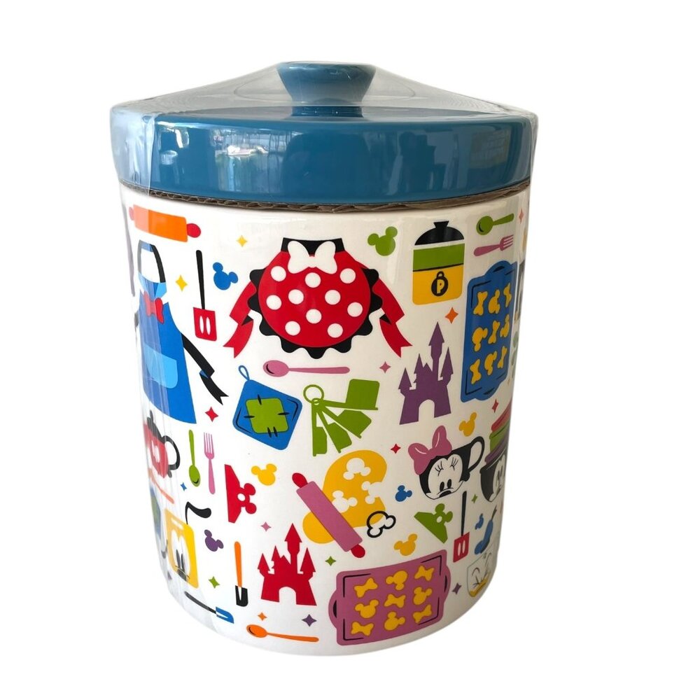 Disney Mickey Mouse and Friends Colorful Kitchen Ceramic Canister Cookie Jar
